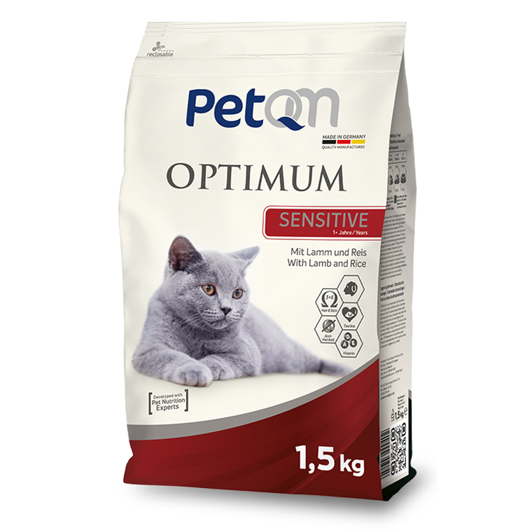 PetQM Optimum Sensitive: Mit Lamm und Reis